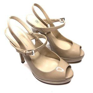 INC International Concepts Nude Heels Sling back